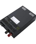Adjustable 24V 3000W Switching Power Supply Heavy Duty Industrial Grade AC DC Converter, top view with vents and connectors.