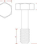 Diagram of Built Tough Stainless Steel M6 X 40 Captive Panel Screws With Hex Nuts And Plain Washers showing dimensions.