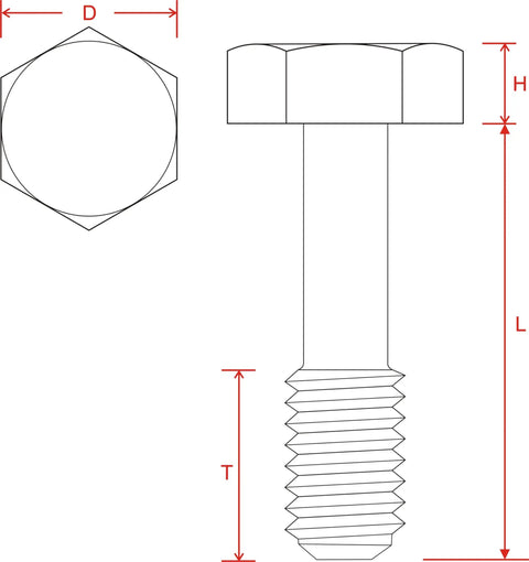 Diagram of Built Tough Stainless Steel M6 X 40 Captive Panel Screws With Hex Nuts And Plain Washers showing dimensions.