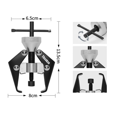 Heavy Duty Windshield Wiper Arm Removal Tool With Battery Terminal Puller And Small Bearing Puller 45 Carbon Steel dimensions