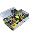 Beefy Workhorse Universal AC to DC Power Supply 12V 30A 360W with three channels and internal components visible, lid open