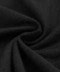 Close-up of lightweight polyester fabric for Men's Casual Shorts With Elastic Waist Drawstring, Breathable All Day Comfort, Black.