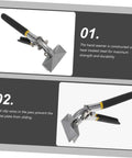 Pro Grade Manual Metal Bender Tool For Sheet Metal And Flat Bar Seaming Pliers Duckbill Pliers with anti-slip jaws