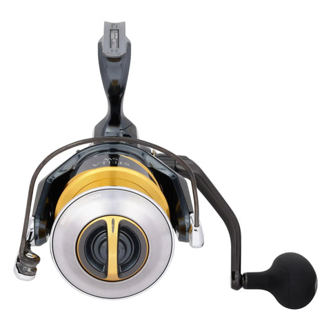 Top view of Stella SW D Spinning Reels With XX Tough Drag Technology For Saltwater Fishing Durability And Smooth Performance