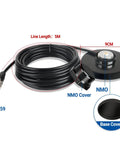 NMO Antenna Mount Magnetic Base 90mm With PL259 Connector 16.4ft Coax Cable Dust Cover Cap For HF VHF UHF GMRS Mobile Car Truck CB Ham Radio Antennas Kit