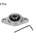 KFL08 Pillow Block Bearing 8mm Bore Set Of 4 in zinc alloy flange housing with hex key for industrial machines