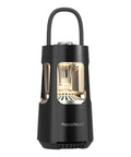 Outdoor Camping Lantern With Built In Bluetooth Speaker And Waterproof Shell Dual Color Ambient Lighting Bluetooth Five Three Portable Speaker With TWS Stereo For Camping Patio Backyard Gatherings, black color, front view