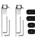 Premium 10pcs Exhaust Hanger Rod Set With Double Length Muffler Brackets For Custom Repair And Car Tuning Projects Ensuring Secure Mounts, zinc steel rods and rubber isolators