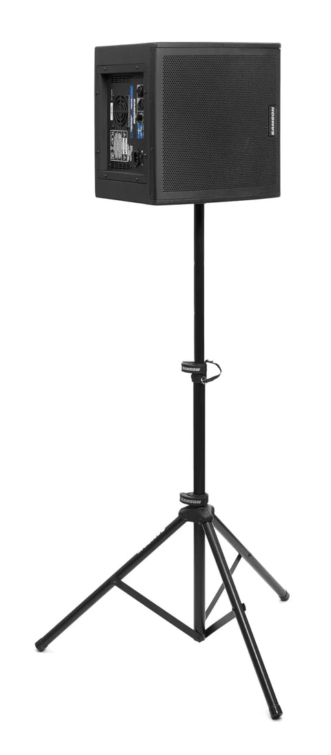 800W Two Way Active Stage Monitor For Live Gigs With 10 Inch Woofer And 1 Inch Tweeter XLR Combo Input FOH Monitor Switch All Wood Cabinet Pole Mount Black Finish