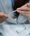 Using 500 Pcs Extra Small Screws Micro Repair Kit in M1.2 M1.4 M2.0 Sizes with Black Finish to repair glasses