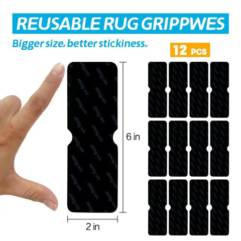 Anti Slip Rug Tape For Hardwood Floors And Area Rugs No Residue Damage Free Hold Strong Carpet Tape For Wood Floors Secure Rug Grips That Keep Rugs In Place On Wooden Surfaces