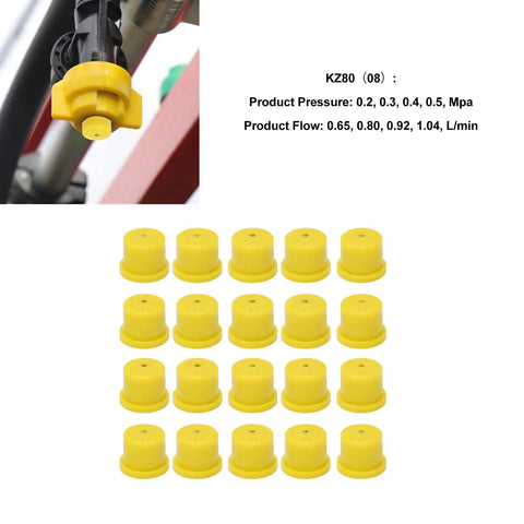 Pro Grade Cone Drone Atomization Sprayer Nozzle For Agricultural Drones 15mm Diameter Hollow Polymer Cone Tip in 20-pack with KZ80 specs