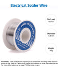 Spool of Electrical Solder Wire 60W Adjustable Temperature Soldering Iron Kit With Quick Heat Up Ceramic Heater