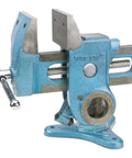 Parrot Vise D3125 Heavy Duty Tabletop Vise For Woodworking Precise Locking With Quick Release Benchtop Mount Blue Metallic Finish Built For DIY Projects Crafting Sessions And Small Woodworking Tasks, blue metal benchtop vise with quick release handle