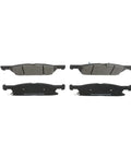 Ceramic Front Disc Brake Pad Set For Ford Edge OE Style Replacement With Quiet Three Layer Shim Daily Driver Ready Stops