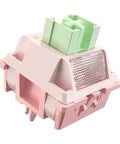 White Peach V3 Pro Silent Linear Keyboard Switches, 5 Pin 40GF Mute Pre-Lubed, Dustproof, Ultra Quiet Actuation For MX
