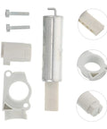Must-Have Drive Belt Tensioner Assembly For Concrete Saw Replacement Part 4229 664 4200 Universal Hydraulic V Belt Kit Fits Ts400 Gas Cut-Off Saw Repair And Maintenance Gear Up Your Equipment Today. metal tensioner assembly with screws and white mounting blocks