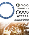 Hydraulic Seal Rebuild Kit For SeaStar BayStar Helm Systems with assorted seals and parts, blue gasket, compatibility numbers visible