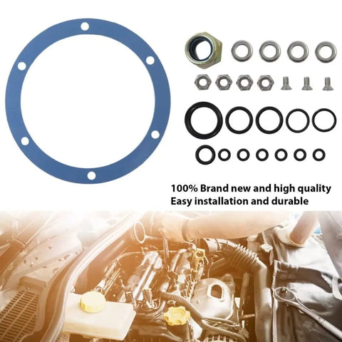 Hydraulic Seal Rebuild Kit For SeaStar BayStar Helm Systems with assorted seals and parts, blue gasket, compatibility numbers visible