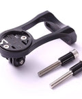 Out Front Bike Handlebar Mount For NiteRider Adapters And Garmin Edge Computers with mounting bolts, black frame
