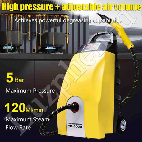 PtaTritious High-Pressure Steam Cleaner With Huge 3.5 L Tank showcasing high pressure and adjustable air volume features.
