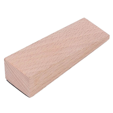 Four Pack Wooden Door Stops With Non Slip Wedge Grip For Home And Office Use Durable Heavy Traffic Classrooms Entryways Keeps Doors From Slamming Everyday