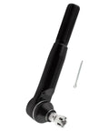 Beefed-Up Three Piece Front Tie Rod Kit With Inner Drag Link, Left Outer Tie Rod End, And Passenger Side Adjusting Sleeve For Ford Excursion 2000-2005 And Ford F-250 F-350 Super Duty 1999-2004, F-450 F-550 1999-2002 DS1438 ES3427 ES3426 black steel tie rod end with cotter pin