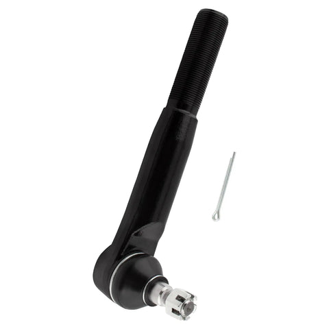 Beefed-Up Three Piece Front Tie Rod Kit With Inner Drag Link, Left Outer Tie Rod End, And Passenger Side Adjusting Sleeve For Ford Excursion 2000-2005 And Ford F-250 F-350 Super Duty 1999-2004, F-450 F-550 1999-2002 DS1438 ES3427 ES3426 black steel tie rod end with cotter pin