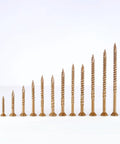 All Weather Wood Deck Screws Kit 126 Pieces With Exterior Epoxy Coated Brown Finish Built To Last in various sizes