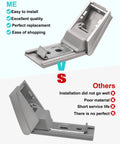 Fridge Door Hinge Replacement Kit For Liebherr Freezers Stainless Steel Repair Part comparison image with benefits listed.
