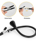 DIY Friendly Pro Grade Heavy Duty Soldering Stand With 360 Degree Rotating Clamp showing detachable and rotatable feature