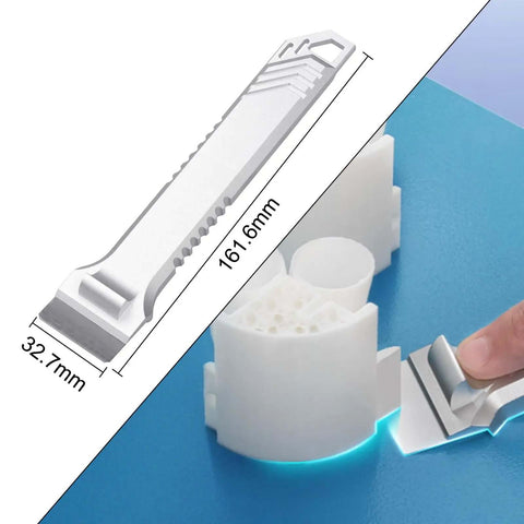 All-Purpose 3D Printer Scraper Tool Kit With 3 Pro-Grade Replaceable SK5 Blades for Bambu Lab X1 P1 and Creality build plates