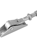Close-up of Heavy Duty Adjustable Door Closer With Hold Open For 25-35 Kg Doors, Silver Finish, showing hinge mechanism.