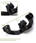 Dual Bridge Mount For Night Vision Monoculars Turns Two Monoculars Into Stereo Vision Goggles With Lightweight CNC aluminum.