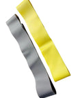 Grey PVC Rim Protectors For Fat Tire Bicycles And Electric Bikes 20x4.0 2 Pack With 20x4.0 Rim Liners, shown with yellow backing