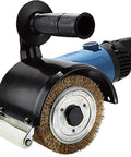 Stainless Steel Wire Wheel For Wood And Metal Surface Polishing And Rust Removal Heavy Duty Workhorse on a grinder attachment.