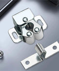 Double Roller Cabinet Door Catch Set With Solid Brass Adjustable Spring Ball Latch 30 Pieces Includes Free Screws Easy Install