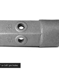 Boss Level Auger Bit Repair Hub, Built For Daily Outdoor Work, locks tight on a 2 inch female hex with 5/8 and 3/4 pin holes.