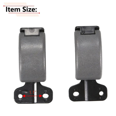 Toyota Tundra rear quarter window latch pair gray replacement for 2000 through 2006 models left or right side, close-up view