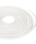 No-Nonsense White Foam Rubber Backer Rod For Concrete Expansion Joints And Crack Filling Sized At One Eighth Inch Deep By Sixteen Point Four Feet Long coiled foam rod for sealing cracks and joints.
