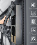 Two Pack Polisher Holder Wall Mount Kit Dual Station Rack For Polishing Machines in Auto Shops Pro Grade Heavy Duty ABS