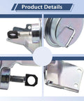 Turbo wastegate vacuum actuator for Acura RDX; chrome housing with mounting bracket and rod (multi-view collage)