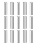 Built Tough 15 Pack M4 4mm X 16mm Cylindrical Dowel Pins Crafted From 304 Stainless Steel For No Sweat Wood Furniture Assembly And Metal Craft Joinery In DIY Projects Silver Slide Right Into Tight Spots Quick Fix, showing multiple silver pins.