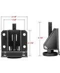 Heavy Duty Adjustable Table Leg Levelers Set Of 4 For Workbenches Desks And Cabinets With Rotating Height Screw Adjustment And Wide Base To Prevent Scratches And Slips On Uneven Floors, black metal, 2-7/8 in