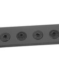 Sliding Barn Door Track Connector Set Replacement Mending Plates with four screws, black metal