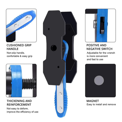 Beast Brake Caliper Press Tool For Twin And Quad Piston Disc Brakes with cushioned grip handle and positive-negative switch