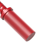 CNC machined red aluminum shaft, part of Two Pack Adjustable Bench Dog Clamps For Woodworking, Sturdy Hold Down Clamps, 19mm