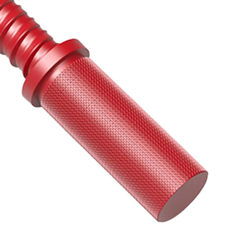 CNC machined red aluminum shaft, part of Two Pack Adjustable Bench Dog Clamps For Woodworking, Sturdy Hold Down Clamps, 19mm