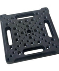 Base Plate Displacement Sliding Table Adapter Plate For 25x25mm Matrix With M2 M3 M4 M6 Threaded Holes, 6061 aluminum black anodized