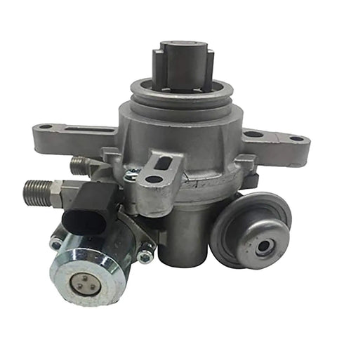 Heavy Duty High Pressure Fuel Pump For Porsche Panamera 2008 To 2010 Direct Oe Replacement 94811031502 side view with steel finish.